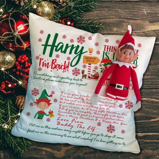 Elf on a Shelf Cushion 