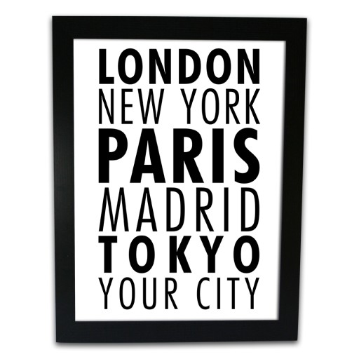 Framed Print - Our Place City Town etc