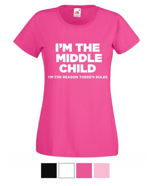 Womens T-shirt Middle Child