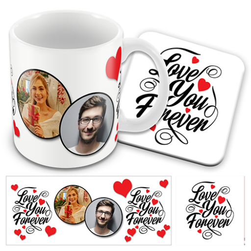 Personalised Valentines Day Mug Love You Forever