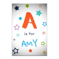 Aluminium Wall Art - Portrait Alphabet
