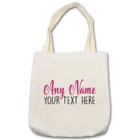 Shopping Bag - Any Name Any Message Pink