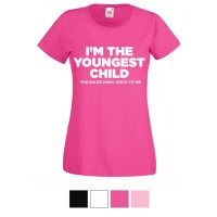 Womens T-shirt Youngest Child
