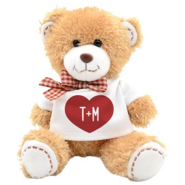 Teddy Bear Heart Initials
