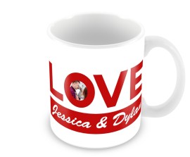 Personalised  Valentines Day Love Mug- Photo Upload