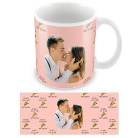 Personalised Valentines Day Mug Pizza My Heart