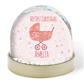 Snow Globe - Baby 1st Christmas Girl 