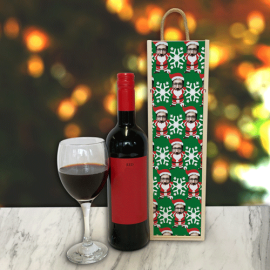 Personalised Wine Box Santa Body Photo Upload