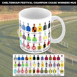 Horse Racing Cheltenham Festival Champion Chase Winners Mug Cup 1985-2024