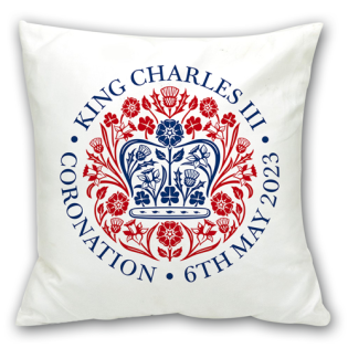King Charles III 3rd Coronation Cushion Pillow
