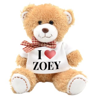 Teddy Bear I Love Any Name - Valentines Bear
