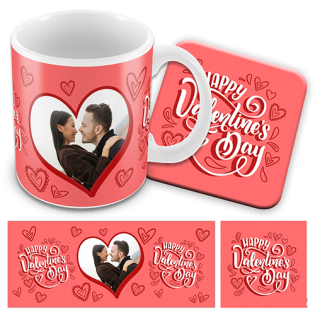 Personalised Valentines Day Mug Hearts 2