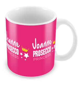 Personalised Prosecco Princess mug