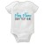 Baby Grow - Any Name Any Text Blue