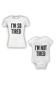 Double Pack Baby Grow & T-Shirt- So Tired Not Tired