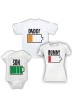 Triple Pack Baby Grow & T-Shirts- Dad, Mum & Son Battery