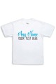 Sublimation T-Shirt - Any Name Any Message Blue