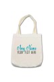 Shopping Bag - Any Name Any message Blue