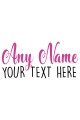 Baby Bib - Any Name Any Text Pink
