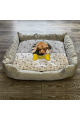 Personalised Dog Bed Grey
