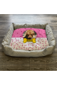 Personalised Dog Bed Pink