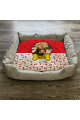 Personalised Dog Bed Red