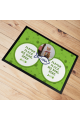 Personalised Pet Cat  Mat Photo Upload- Lime Green