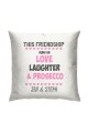 Cushion - Love Laughter & Prosecco