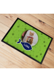Personalised Pet Cat  Mat Photo Upload- Lime Green