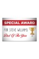 Aluminium Wall Art - Special Award Person Of The Year